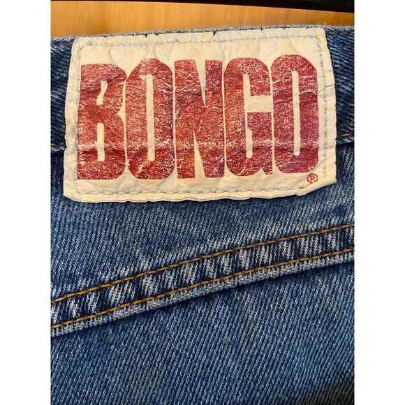 Vtg Bongo Original Slim High‎ Rise Distressed Jeans 90s sz 5 SEE DESCRIPTION - Picture 5 of 14